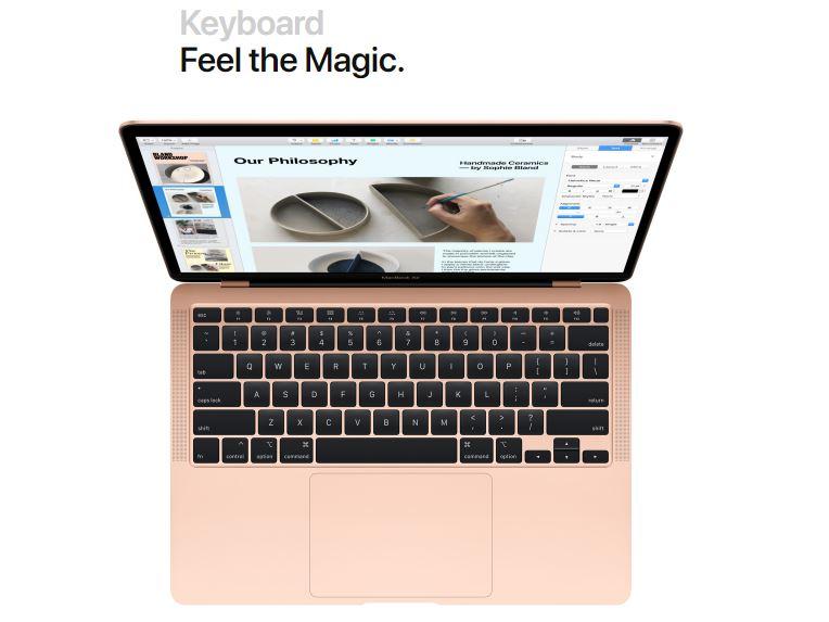 bàn phím Magic Keyboard trên Macbook Air 2020
